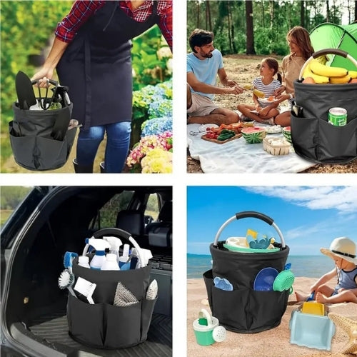 Panier pliable avec poche